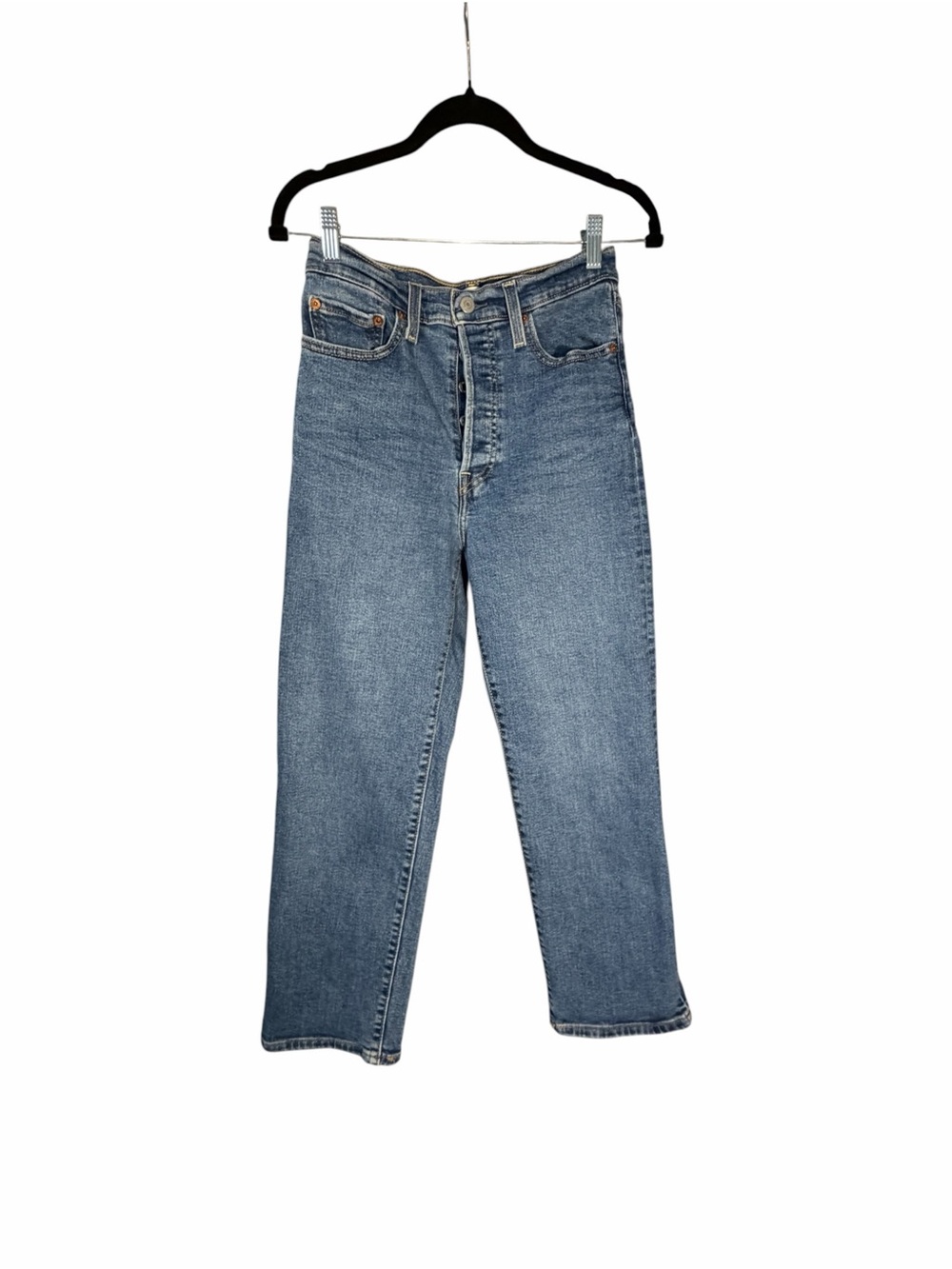 Levis Ribcage Straight Ankle Jeans High-Rise Women's 27